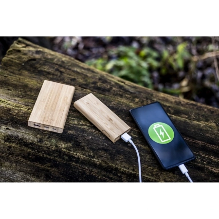 Bambusowy power bank 5000 mAh B'RIGHT Posey | VA-V0347-17