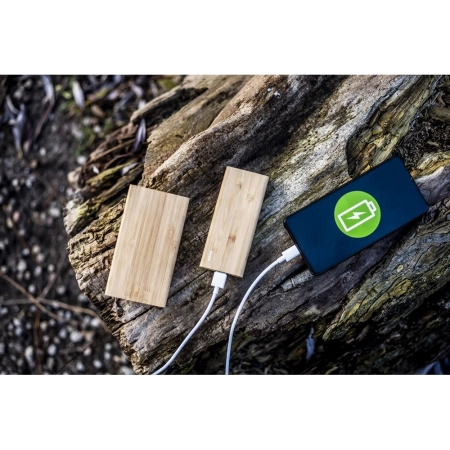 Bambusowy power bank 8000 mAh B'RIGHT Caroline | VA-V0348-17