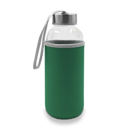 Szklana butelka 420 ml w pokrowcu Bob V0462-06