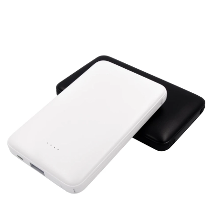 Power bank 5000 mAh ze zintegrowanymi kablami, adapter w komplecie Presley | VA-V0905-03