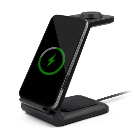 Ładowarka bezprzewodowa 15W, 3 w 1, stojak na telefon Todd | VA-V1380-03