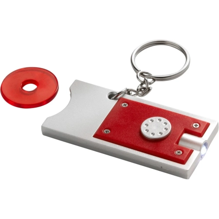 Brelok do kluczy, żeton do wózka na zakupy, lampka LED V2452-05