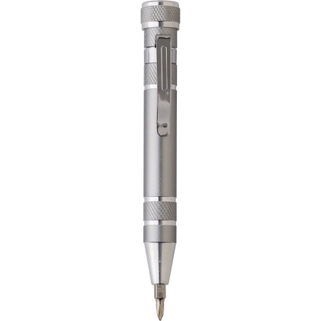 Zestaw narzędzi, śrubokręt, 8 końcówek, latarka 3 LED | VA-V5091-19