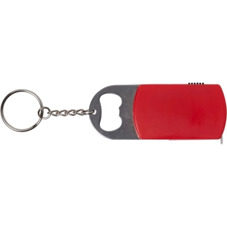 Brelok do kluczy, lampka LED, otwieracz do butelek, miara 1m | VA-V9458-05