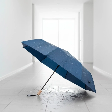 Wiatroodporny parasol manualny RPET, składany Uksan | VA-VA067-04