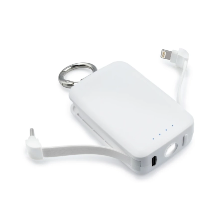 Power bank 4000 mAh, karabińczyk i lampka 1W Dimetrice | VA-VA109-02