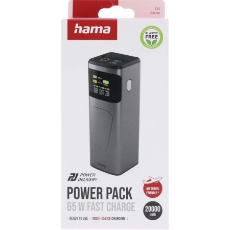 Power bank 20000 mAh Hama High Power 65W | VA-VH028-15